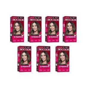 Coloraçao Biocolor Creme 7.1 Louro Cinza Medio - Kit Com 7Un