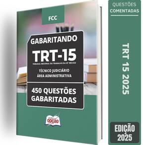 Caderno Trt 15 2025 Técnico Judiciário Área Administrativa