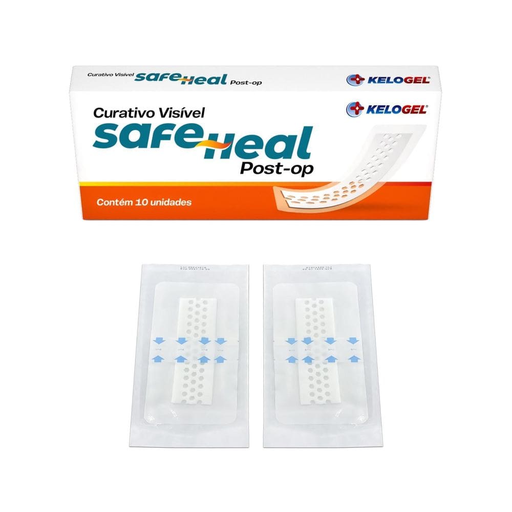 Curativo Visível Safe Heal Post-Op 10X20  5X15  2Un Kelogel