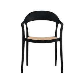 Cadeira para Cozinha com Braço Lia Preto/Caramelo