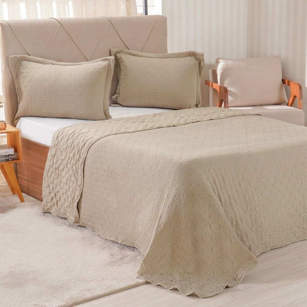 Kit Colcha King Santorini New  260x280cm