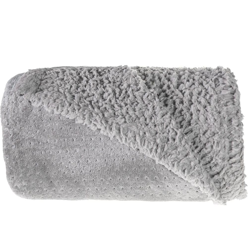 Cobertor King Sherpa Toque Pele de Carneiro Dupla Face 240x260cm