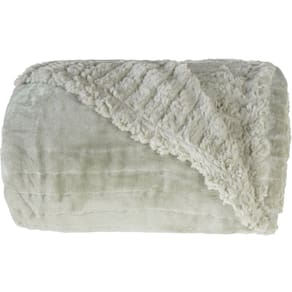 Cobertor King Sherpa Toque Pele de Carneiro Dupla Face 240x260cm