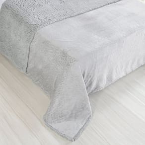 Manta Sherpa Realce King Dupla Face 240x260cm
