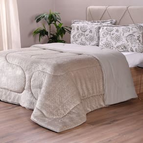 Coberdrom Duetto Plush Casal Malha 100% Algodão 200x220cm