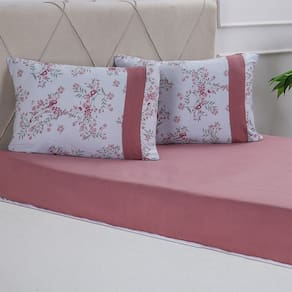 Jogo de Cama Malha 3 Pçs Casal Bella Cama 138x188cm