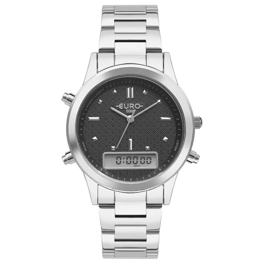 Relógio Euro Feminino Fashion Fit Sporty Prata Eubj3718Ad/4K
