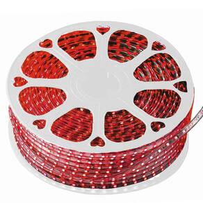 Fita Led Vermelho Rolo 100 Metros Dupla Face Iluminaçao Decoraçao Gesso Sanca Quarto Sala Gamer