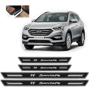 Soleira Platinum Hyundai Santafé 4 Pçs Preto Sp159