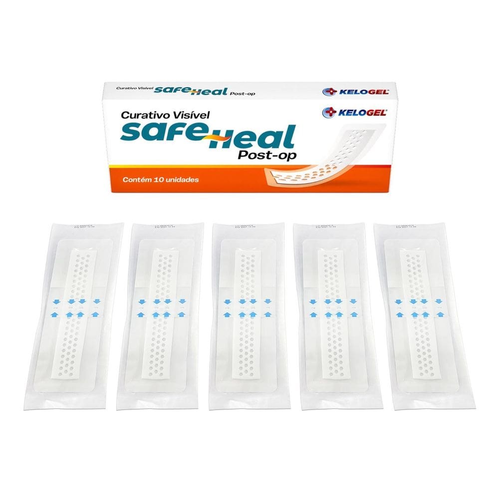 Curativo Visível Safe Heal Post-Op 10X30  5X25  5Un Kelogel