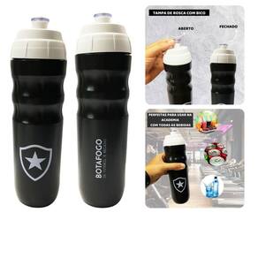 Kit 2Un Squeeze Garrafa Top Térmica 550Ml Preto Água Esporte