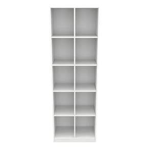 Estante Organizador Livreiro com 10 nichos na Cor Branco, Ideal para Escritório, Quarto, Sala.