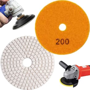 1 X Lixa Discos Grão 4 Pol.100Mm Diamantada Liso Polir