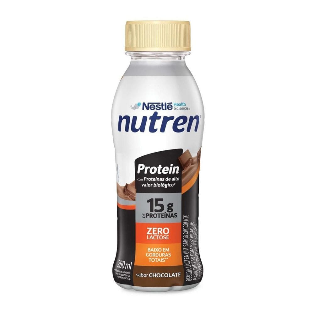 Nutren Protein 15G Proteínas Zero Lactose Sabor Chocolate