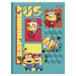 Caderno Brochurão 80Fls Minions Embrace Azul Foroni