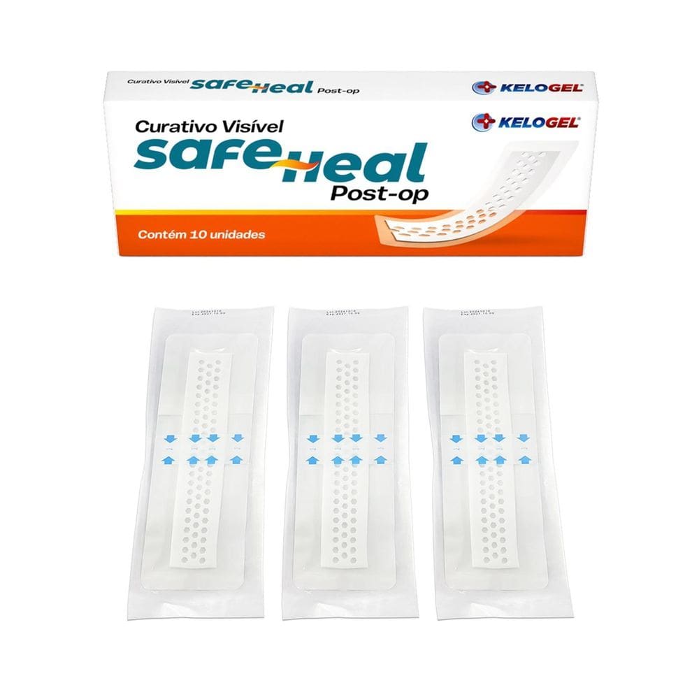 Curativo Visível Safe Heal Post-Op 10X30  5X25  3Un Kelogel