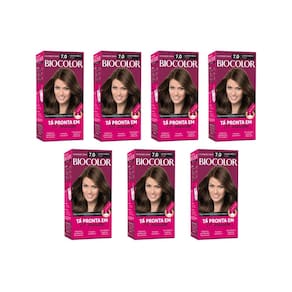 Coloraçao Biocolor Creme 7.0 Louro Medio Arraso - Kit C/7Un