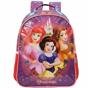 Mochila Escolar Princesas Castelo Costas Tam G Infantil