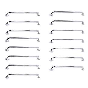 Barra de Apoio 70cm Inox Kit 15 Unidades Segurança Deficiente Idoso Parede Corrimao Acessibilidade Suporte Proteçao Segurança Acessibilidade