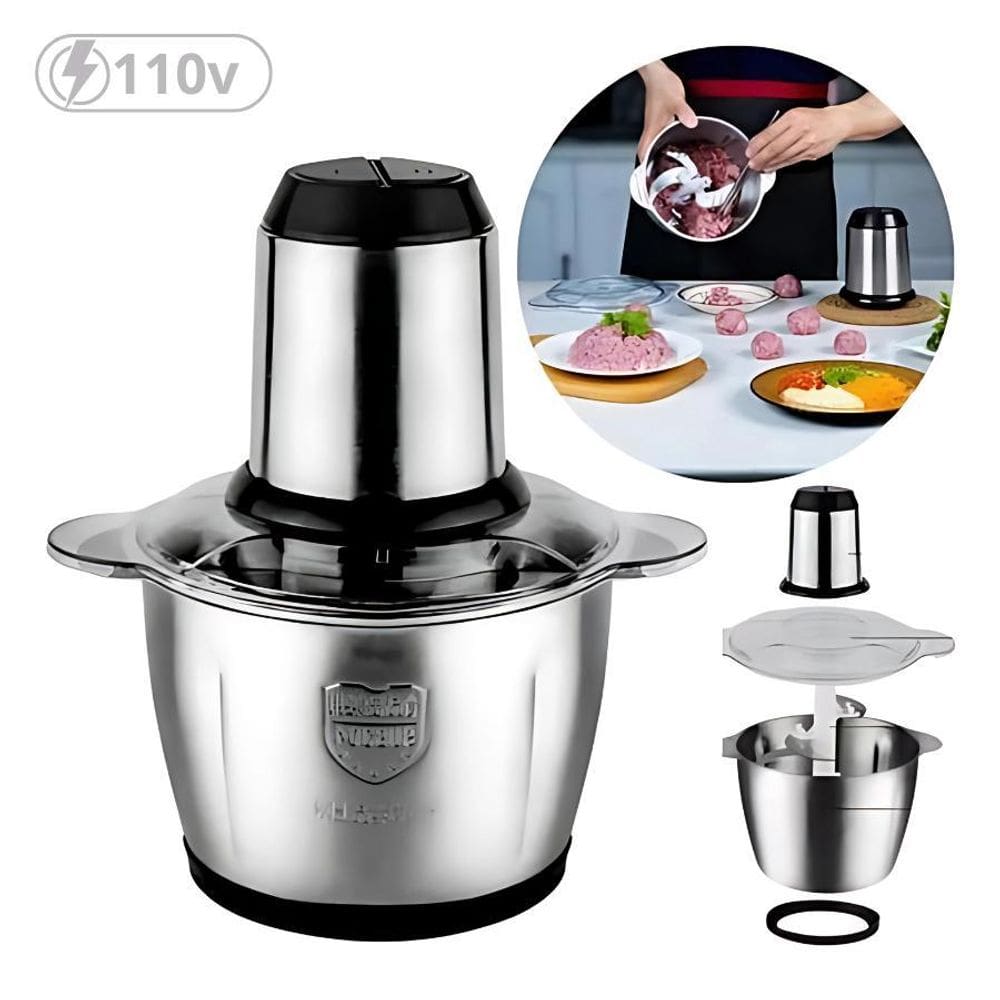 Picador E Moedor De Carne Elétrico 2L 110V - Caseiro Legumes