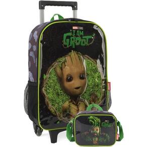 Mochila De Rodinhas Guardiões Da Galáxia + Lancheira