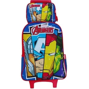 Kit Mochila Com Lancheira Dos Vingadores Infantil