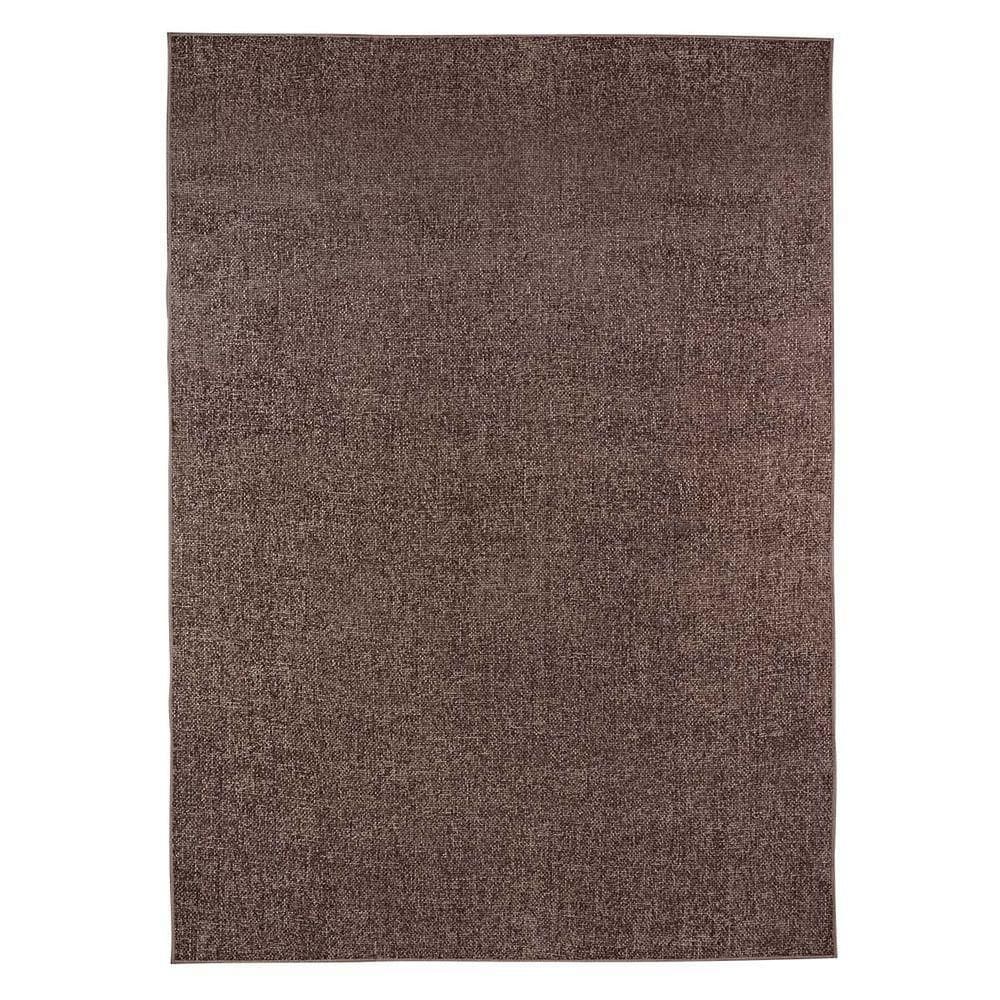 Tapete Sala Antiderrapante Linen 02 Marrom 2,50x3,00m