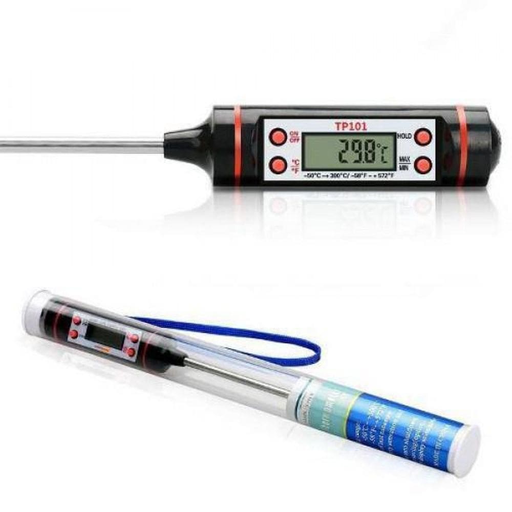 Termômetro Digital Culinário Alimento Espeto 23 Cm Cozinha