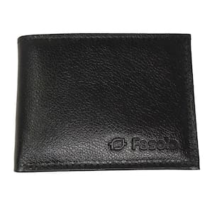Carteira Masculina Couro Pequena Fasolo H007 Preta