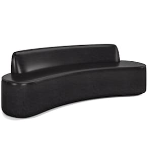 Sofá 3 Lugares para Sala de Estar Living 210cm Koane D06 Sintético Preto - Mpozenato