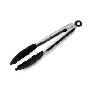 Pegador Inox com ponta em silicone preto 23cm Weck