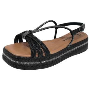 Sandalia Feminina Conforto Flat Tanara T8143