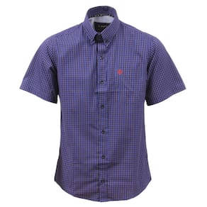 Camisa Masculina Manga Curta Xadrez Roxo Tuff 37617
