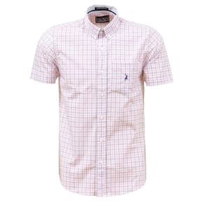 Camisa Xadrez Masculina Manga Curta Rosa Austin 37533