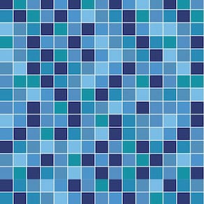 Papel De Parede Pastilhas Azul Piscina Autocolante Cozinha