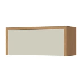 Armario Geladeira 1 Porta Bascula Condessa 80Cm 100% Mdf - Carvalho-Greige - Nesher