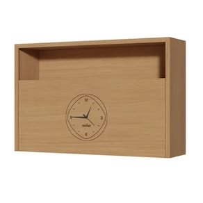 Armario Aereo 1Pt Bascula Com Relogio Condessa 120Cm 100% Mdf - Carvalho - Nesher