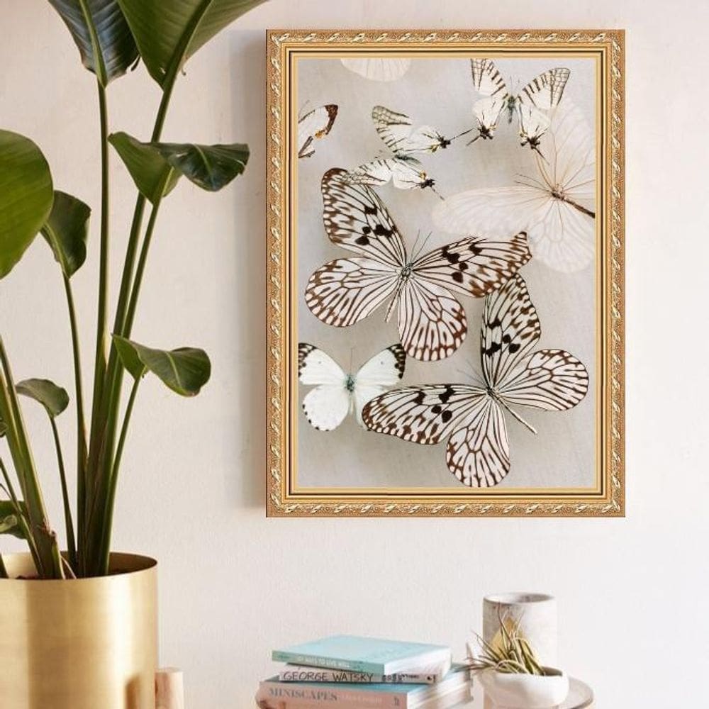 Quadro Decorativo Borboletas Soft 45X34Cm