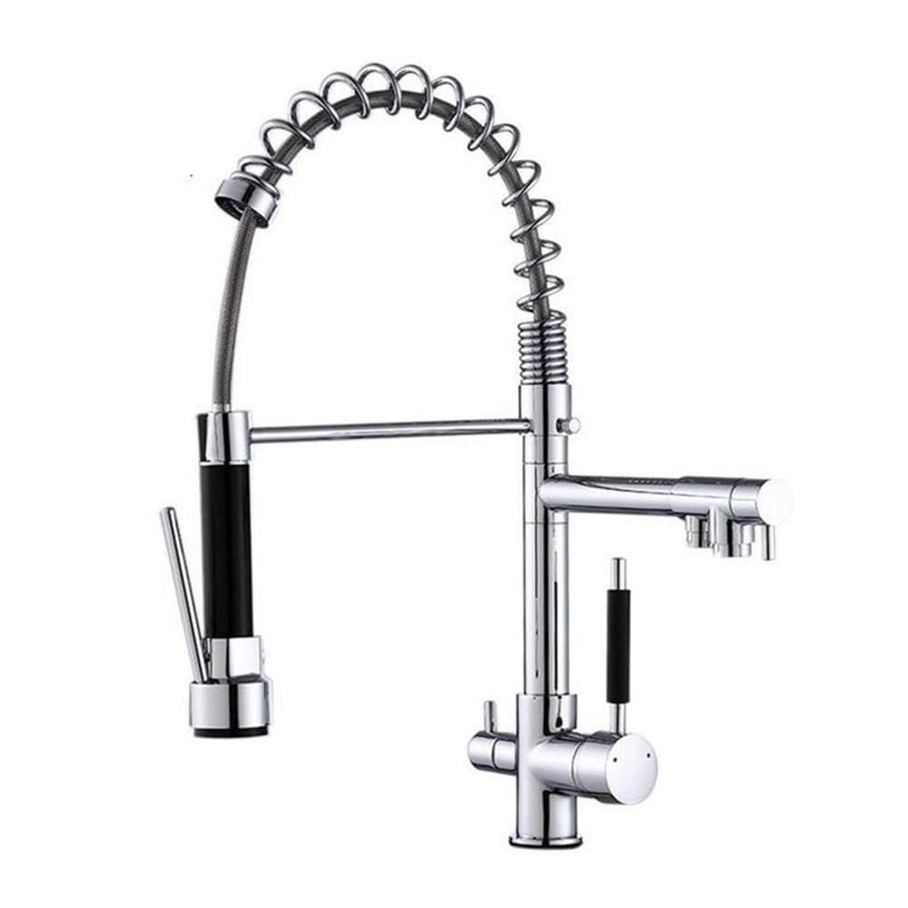 Torneira Gourmet 50cm Com Misturador Monocomando E Saída Para água Filtrada Cromada De BancadaBelccaTGM50CF-BL