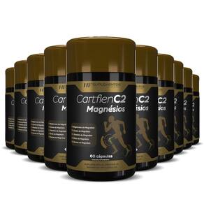 10X Cartflen C2 5 Tipos De Magnésios 60Caps Hf Suplementos