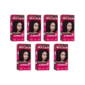 Coloraçao Biocolor Creme 1.7 Preto Int - Kit Com 7Un