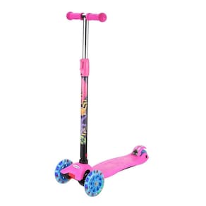 Patinete Radical New Plus Infantil Rosa Com Altura Ajustável