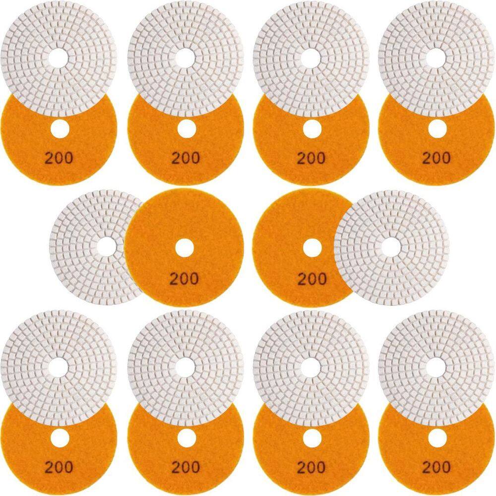 10 X Lixas Discos Grão Liso 4 Pol.100Mm Diamantada Granito