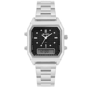 Relógio Euro Feminino Fashion Fit Sporty Prata Eubj3718Ab/4P