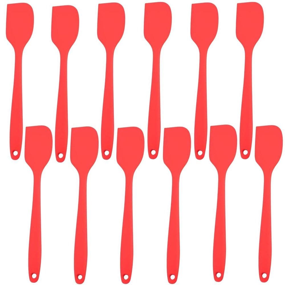 Espatula De Silicone Vermela Grande Kit 10 Un