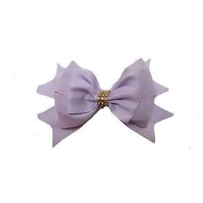 Laço Lilás De Cabelo Adulto Elegante De Luxo-No