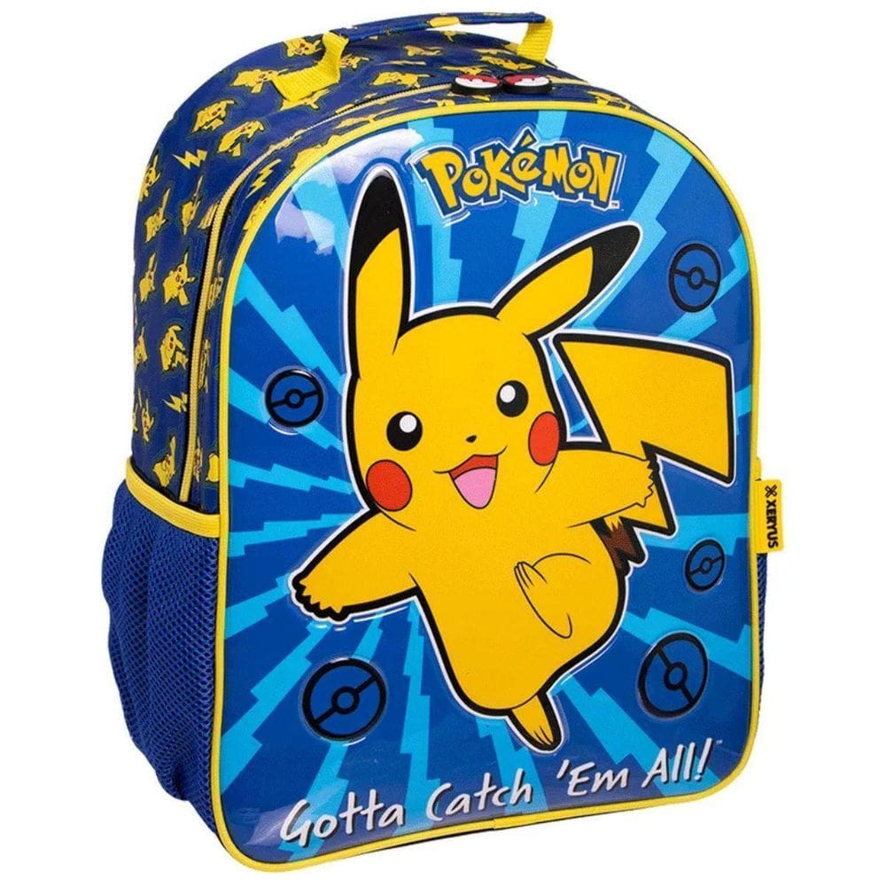 Mochila De Costa 16 Pikachu Pokemon Infantil Escolar Xeryus