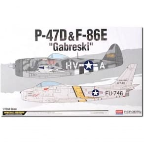 Academy Aca12530 P-47d & F-86e Gabreski Ltd Edt - Kit Detalhado 1-72