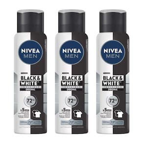 Kit 3 un Desod Aero Nívea Masculino Invisible B&W 150ml