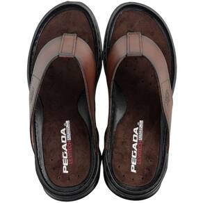 Chinelo de Dedo Masculino Casual Dia a Dia em Couro Levitech Pegada 134103